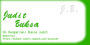 judit buksa business card